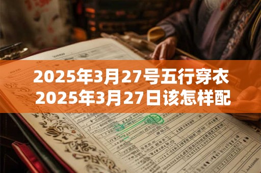 2025年3月27号五行穿衣 2025年3月27日该怎样配穿五行元素服装