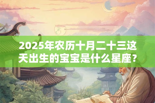 2025年农历十月二十三这天出生的宝宝是什么星座？