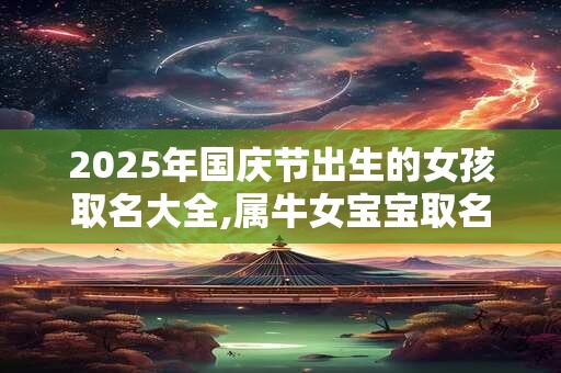 2025年国庆节出生的女孩取名大全,属牛女宝宝取名最佳字