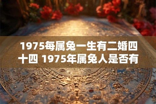 1975每属兔一生有二婚四十四 1975年属兔人是否有二婚四十四