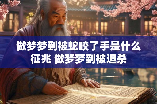 做梦梦到被蛇咬了手是什么征兆 做梦梦到被追杀
