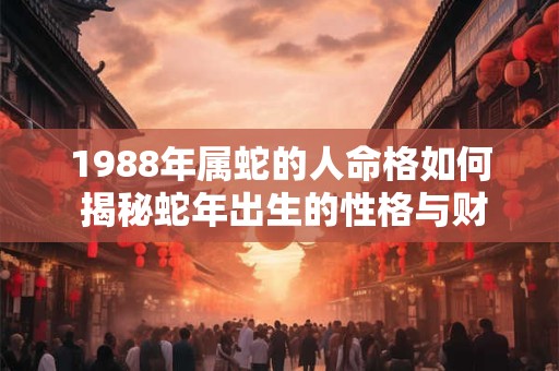 1988年属蛇的人命格如何 揭秘蛇年出生的性格与财运