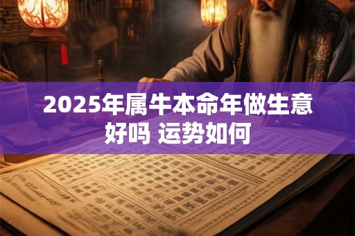 2025年属牛本命年做生意好吗 运势如何