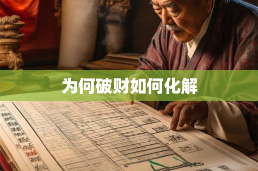 为何破财如何化解