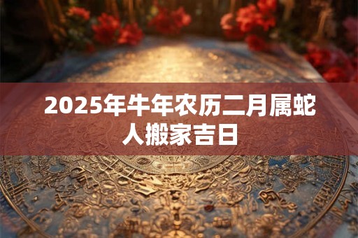 2025年牛年农历二月属蛇人搬家吉日