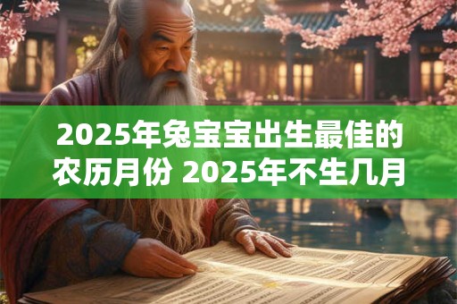2025年兔宝宝出生最佳的农历月份 2025年不生几月兔