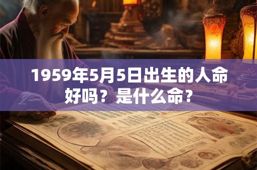1959年5月5日出生的人命好吗？是什么命？