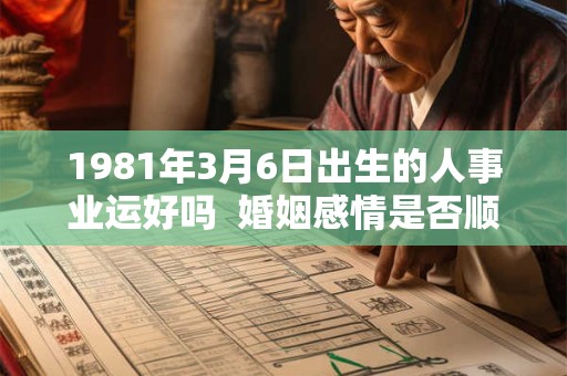 1981年3月6日出生的人事业运好吗  婚姻感情是否顺利