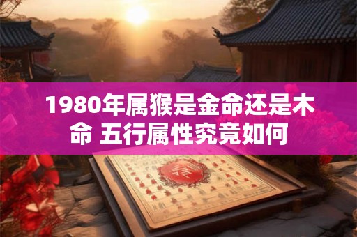 详细阅读:1980年属猴是金命还是木命 五行属性究竟如何 1980年属猴是金命还是木命 五行属性究竟如何