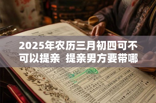 2025年农历三月初四可不可以提亲  提亲男方要带哪些礼物