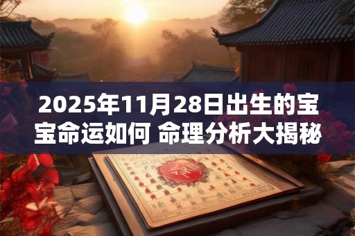 2025年11月28日出生的宝宝命运如何 命理分析大揭秘