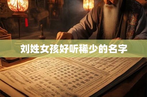 刘姓女孩好听稀少的名字