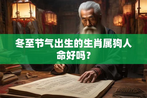 冬至节气出生的生肖属狗人命好吗？
