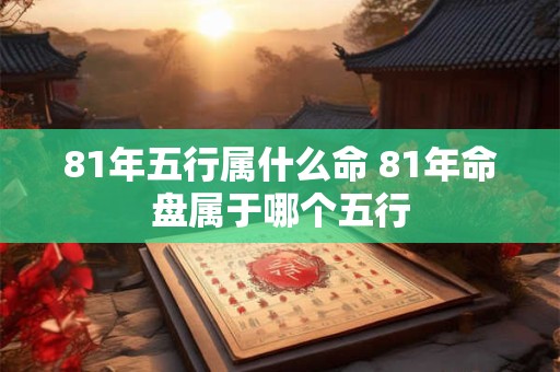 81年五行属什么命 81年命盘属于哪个五行