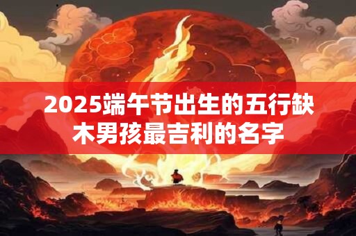 2025端午节出生的五行缺木男孩最吉利的名字