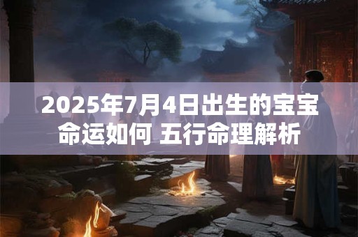 2025年7月4日出生的宝宝命运如何 五行命理解析