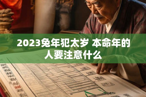 2023兔年犯太岁 本命年的人要注意什么