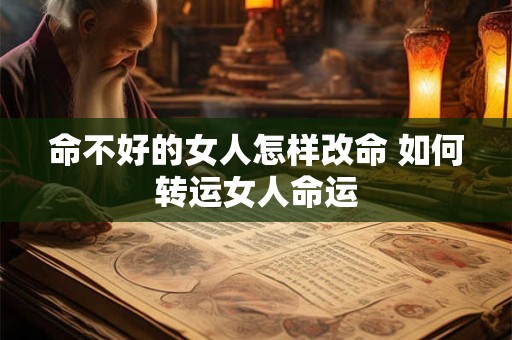 命不好的女人怎样改命 如何转运女人命运