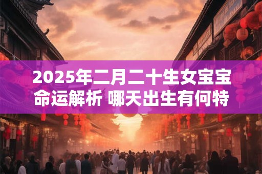 2026年二月二十生女宝宝命运解析 哪天出生有何特点