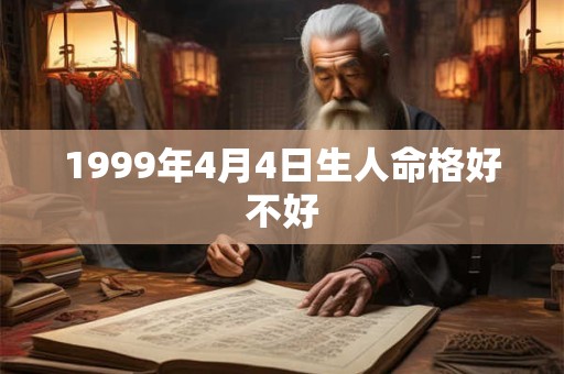 1999年4月4日生人命格好不好