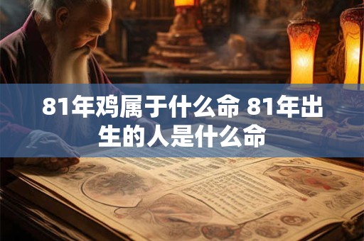81年鸡属于什么命 81年出生的人是什么命