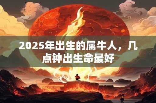 2025年出生的属牛人，几点钟出生命最好