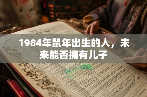 1984年鼠年出生的人，未来能否拥有儿子