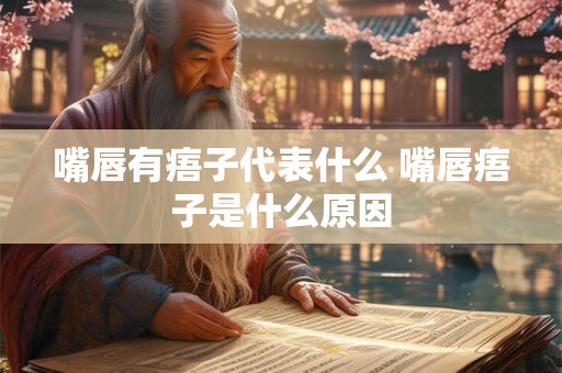 嘴唇有痦子代表什么 嘴唇痦子是什么原因