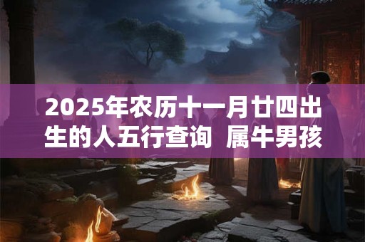 2025年农历十一月廿四出生的人五行查询  属牛男孩取名