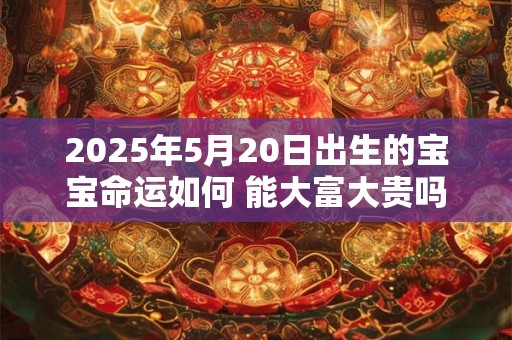 2025年5月20日出生的宝宝命运如何 能大富大贵吗