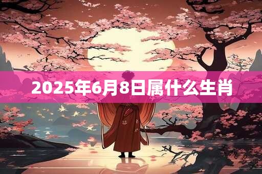 2025年6月8日属什么生肖