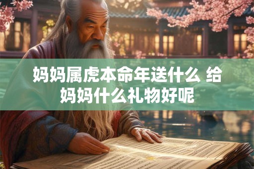 妈妈属虎本命年送什么 给妈妈什么礼物好呢