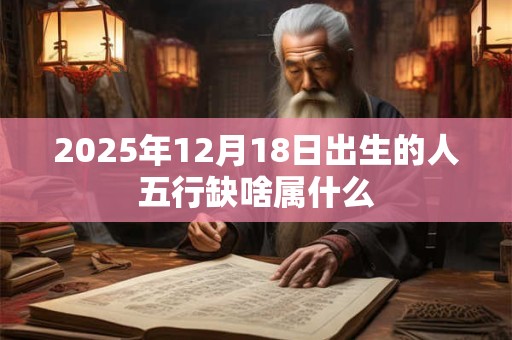 2025年12月18日出生的人五行缺啥属什么