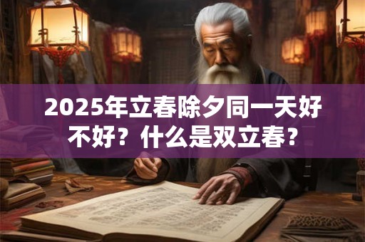 2025年立春除夕同一天好不好？什么是双立春？