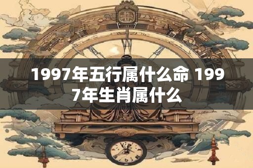 1997年五行属什么命 1997年生肖属什么