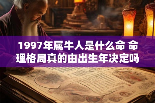 详细阅读:1997年属牛人是什么命 命理格局真的由出生年决定吗 1997年属牛人是什么命 命理格局真的由出生年决定吗