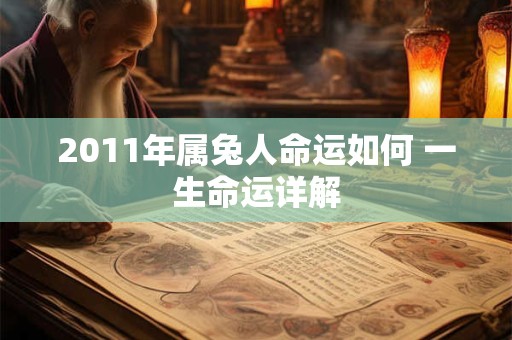 2011年属兔人命运如何 一生命运详解