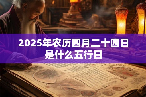2025年农历四月二十四日是什么五行日