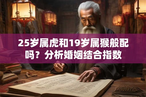 25岁属虎和19岁属猴般配吗？分析婚姻结合指数