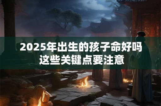 2025年出生的孩子命好吗 这些关键点要注意