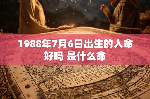 1988年7月6日出生的人命好吗 是什么命