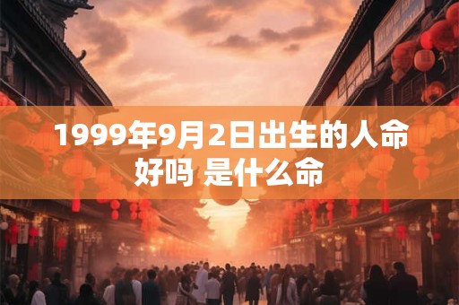 1999年9月2日出生的人命好吗 是什么命