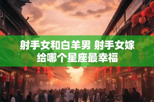 详细阅读:射手女和白羊男 射手女嫁给哪个星座最幸福 射手女和白羊男 射手女嫁给哪个星座最幸福
