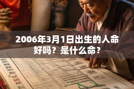 2006年3月1日出生的人命好吗？是什么命？