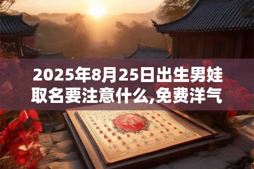 2025年8月25日出生男娃取名要注意什么,免费洋气名字推荐