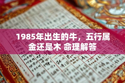 1985年出生的牛，五行属金还是木 命理解答