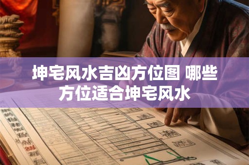 坤宅风水吉凶方位图 哪些方位适合坤宅风水