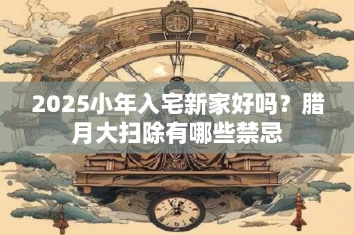 2025小年入宅新家好吗？腊月大扫除有哪些禁忌