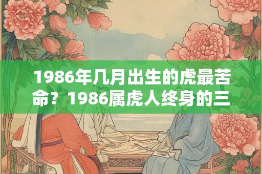 1986年几月出生的虎最苦命？1986属虎人终身的三大坎