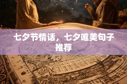 七夕节情话，七夕唯美句子推荐